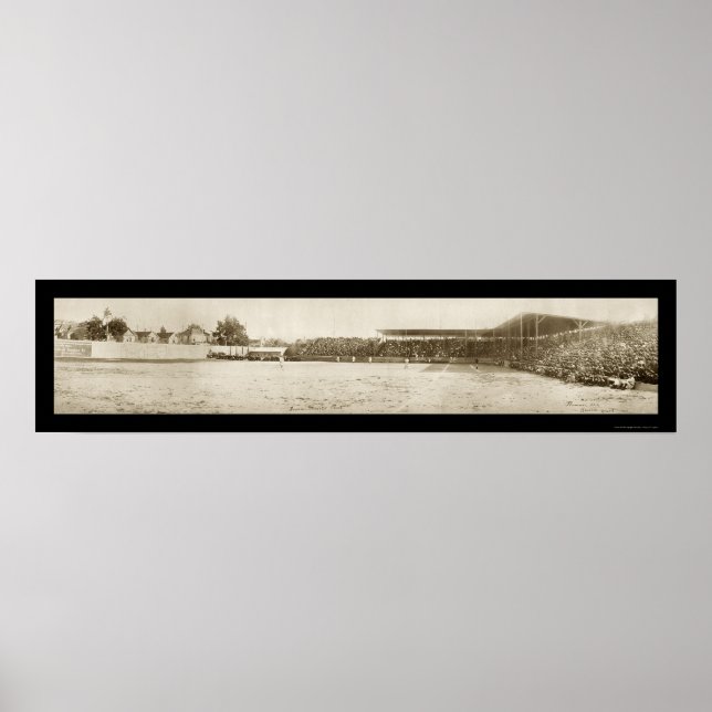 Póster Foto del Parque de Béisbol Seattle 1907 (Frente)