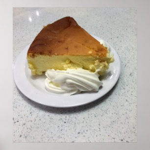 Póster Foto del pastel de queso