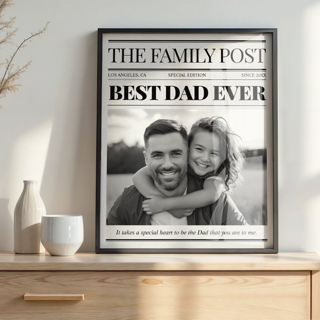 Póster Foto del Personalizado del periódico Best Dad (Subido por el creador)