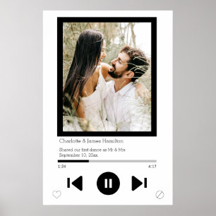 Póster Foto del primer baile del reproductor de música