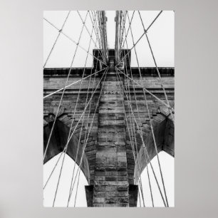 Póster Foto del puente de Brooklyn en NYC