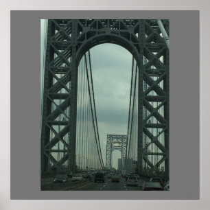 Póster Foto del puente George Washington