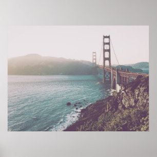 Póster Foto del puente Golden Gate en San Francisco