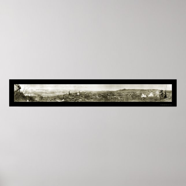 Póster Foto del puerto de Aberdeen Grays, 1912 (Frente)