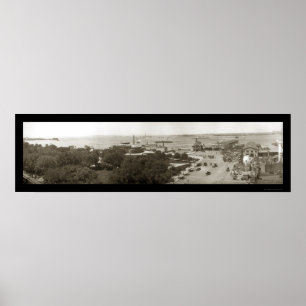 Póster Foto del puerto de Nueva York de 1902