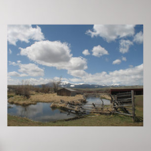 Póster Foto del rancho de Grant Kohrs