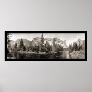 Póster Foto del río Yosemite Falls 1915