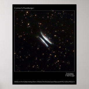 Póster Foto del telescopio de Hubble de las hamburguesas