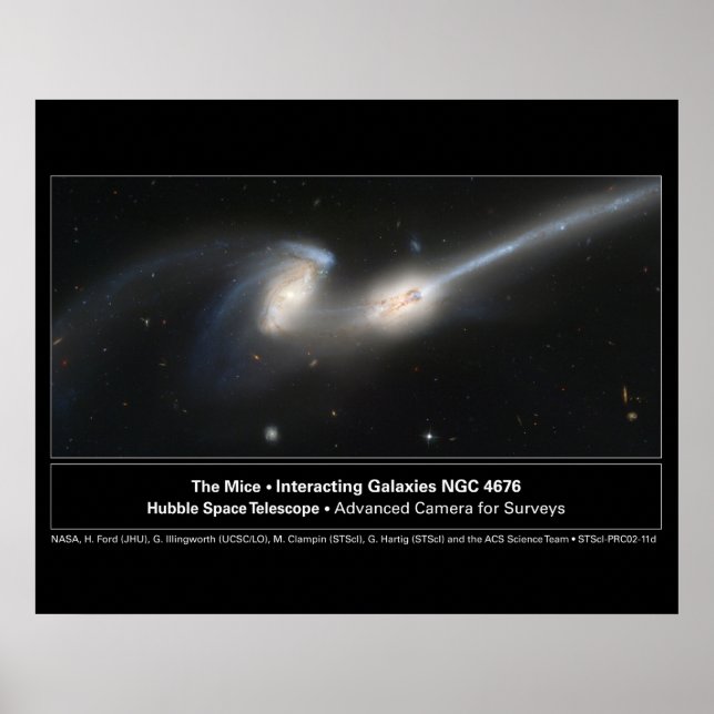 Póster Foto del Telescopio Hubble para los ratones (Frente)