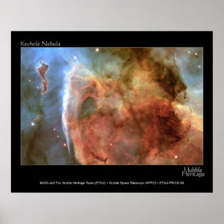 Póster Foto del telescopio Keyhole Nebula Hubble