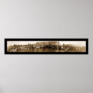 Póster Foto del Tratado de las Tribus Indias de 1914