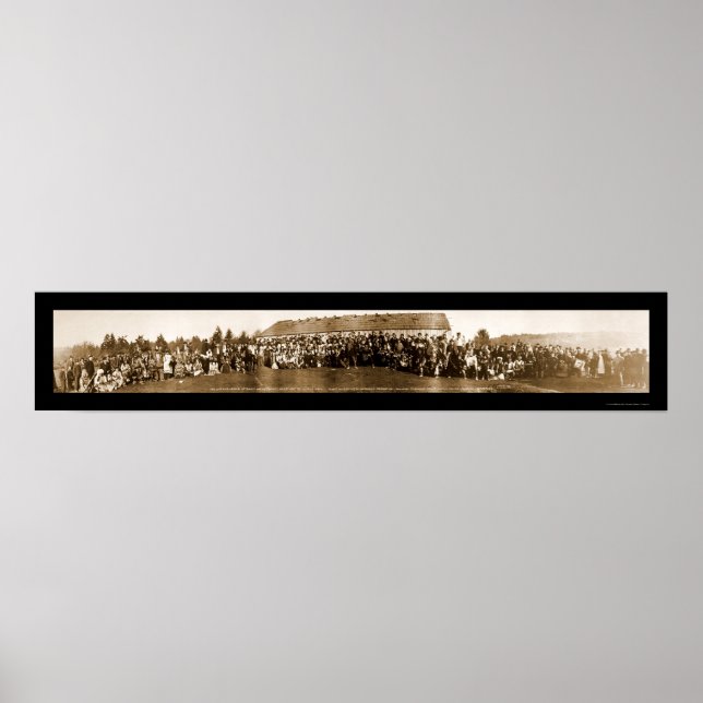 Póster Foto del Tratado de las Tribus Indias de 1914 (Frente)