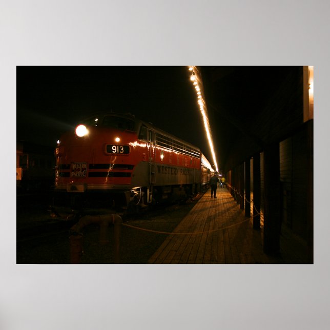 Póster Foto del Tren del Pacífico Occidental (Frente)