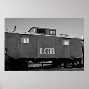 Póster Foto del vagón de tren
