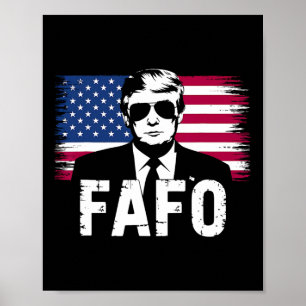 Póster Foto divertida de Fafo Trump 1 
