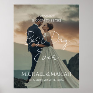 Póster Foto Elegante La Noche Antes De La Cena Del Ensayo