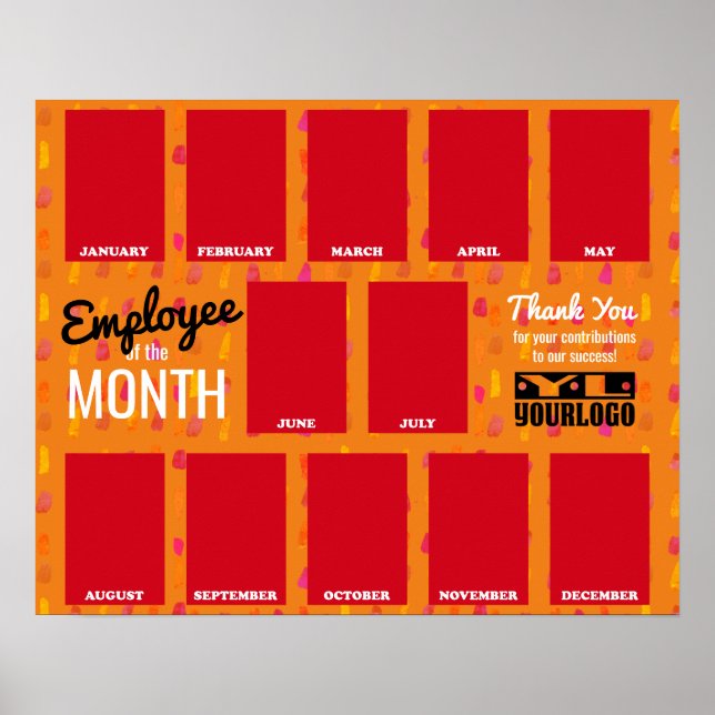 Póster Foto: empleado de la oficina de reconocimiento men (Frente)