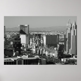 Póster Foto en blanco y negro de Las Vegas