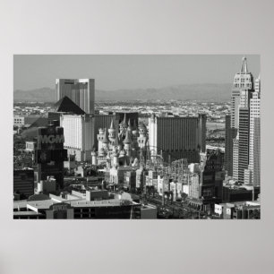 Póster Foto en blanco y negro de Las Vegas