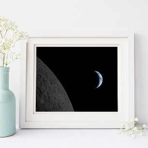 Póster Foto espacial moderna de puesta de tierra 10x8