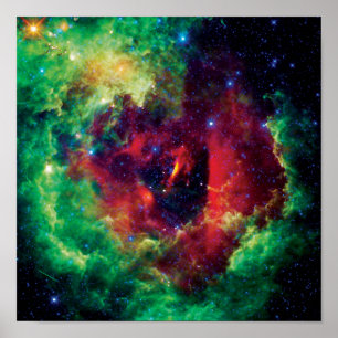 Póster Foto espacial Rosetta Nebula de la NASA