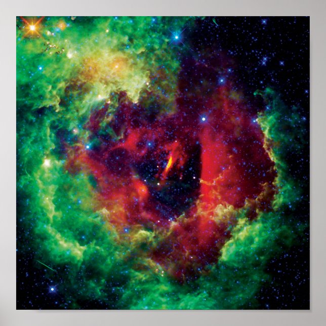 Póster Foto espacial Rosetta Nebula de la NASA (Frente)