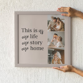 Póster Foto familiar moderna de pareja y cita encantadora