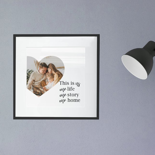Póster Foto familiar moderna de pareja y regalo de presup (Subido por el creador)