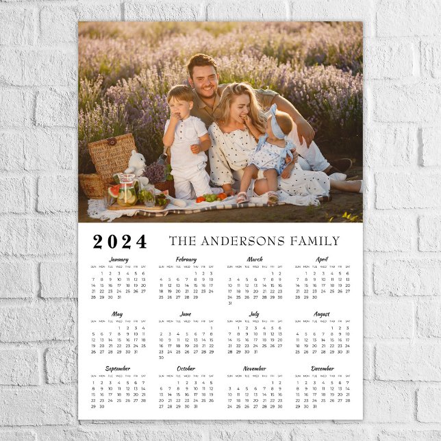 Póster Foto familiar moderna poster del calendario 2024 (Subido por el creador)