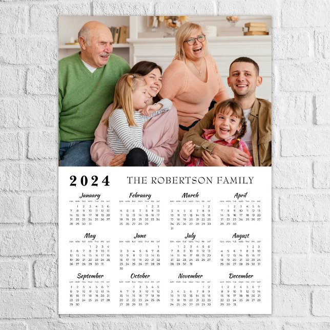 Póster Foto familiar moderna poster del calendario 2024 (Subido por el creador)