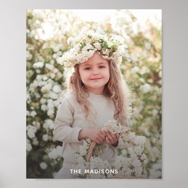 Póster Foto familiar personalizada (Frente)