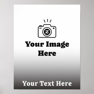 Póster Foto favorita personalizada con texto