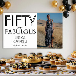 Póster Foto Fifty y Fabuloso Cumpleaños 50