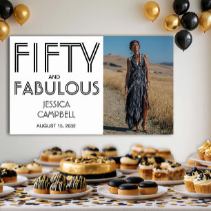 Póster Foto Fifty y Fabuloso Cumpleaños 50