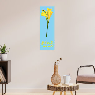 Póster Foto floral artística para cita inspiradora