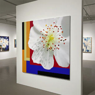 Póster Foto floral de primer plano de flor de primavera b