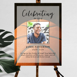 Póster Foto Funeral Celebración Vida Jugador Baloncesto