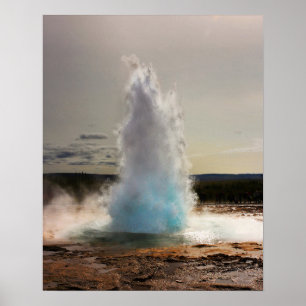 Póster Foto Geyser Islandia