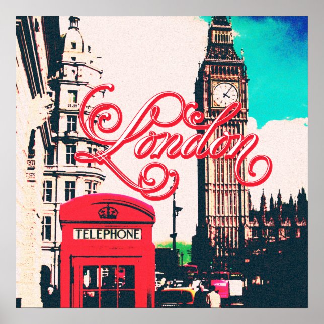 Póster Foto histórica de Londres (Frente)