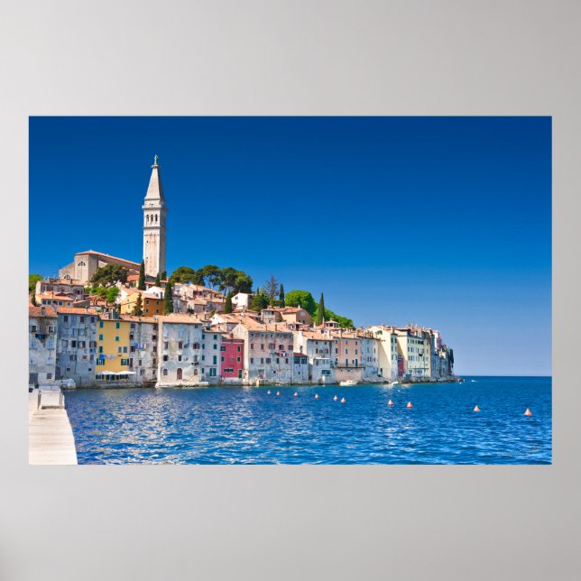 Póster Foto impresa o poster de Rovinj. Costa del mar Adr (Frente)