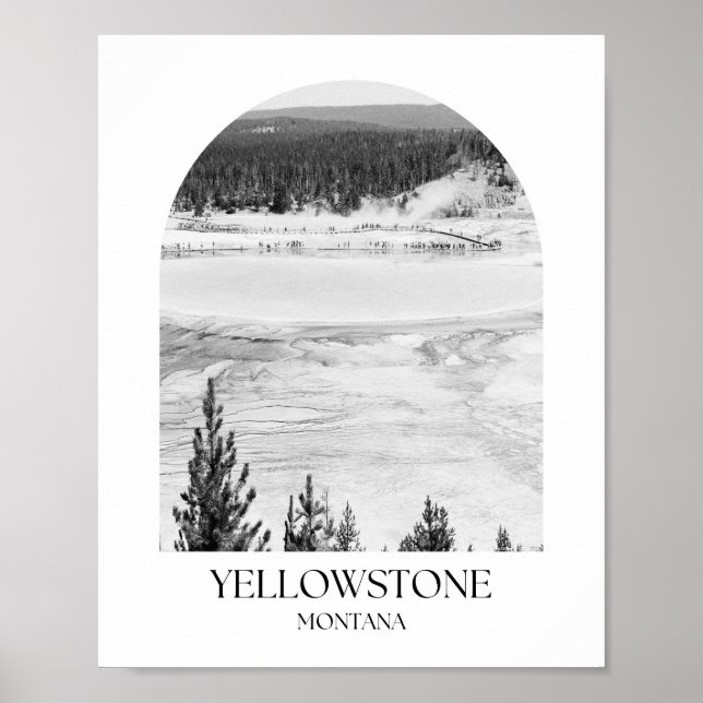 Póster Foto impresa por el Parque Nacional Yellowstone Mo (Frente)