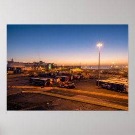 Póster Foto industrial marítima del puerto de Hull al ata
