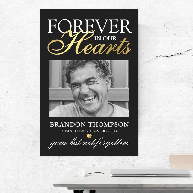 Póster Foto memorial fúnebre de oro negro (Subido por el creador)