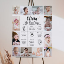 Foto Minimalista moderna Rótulo de primer año