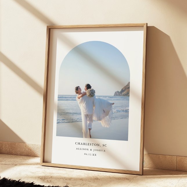 Póster Foto moderna de la pareja de Bodas Arch (Subido por el creador)