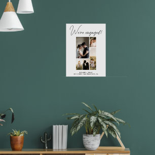 Póster Foto Moderna Nos Vamos a Casar Fiesta de Compromis