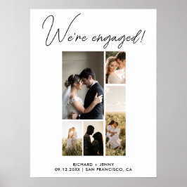 Póster Foto Moderna Nos Vamos a Casar Fiesta de Compromis