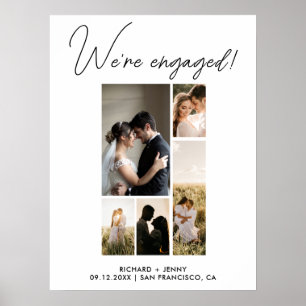 Póster Foto Moderna Nos Vamos a Casar Fiesta de Compromis