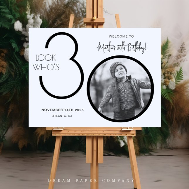 Póster Foto moderna Signo de bienvenida a los 30 años (Subido por el creador)