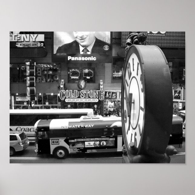 Póster Foto NYC en blanco y negro (Frente)